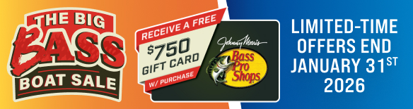 The Big Bass Boat Sale Gift Card Offer