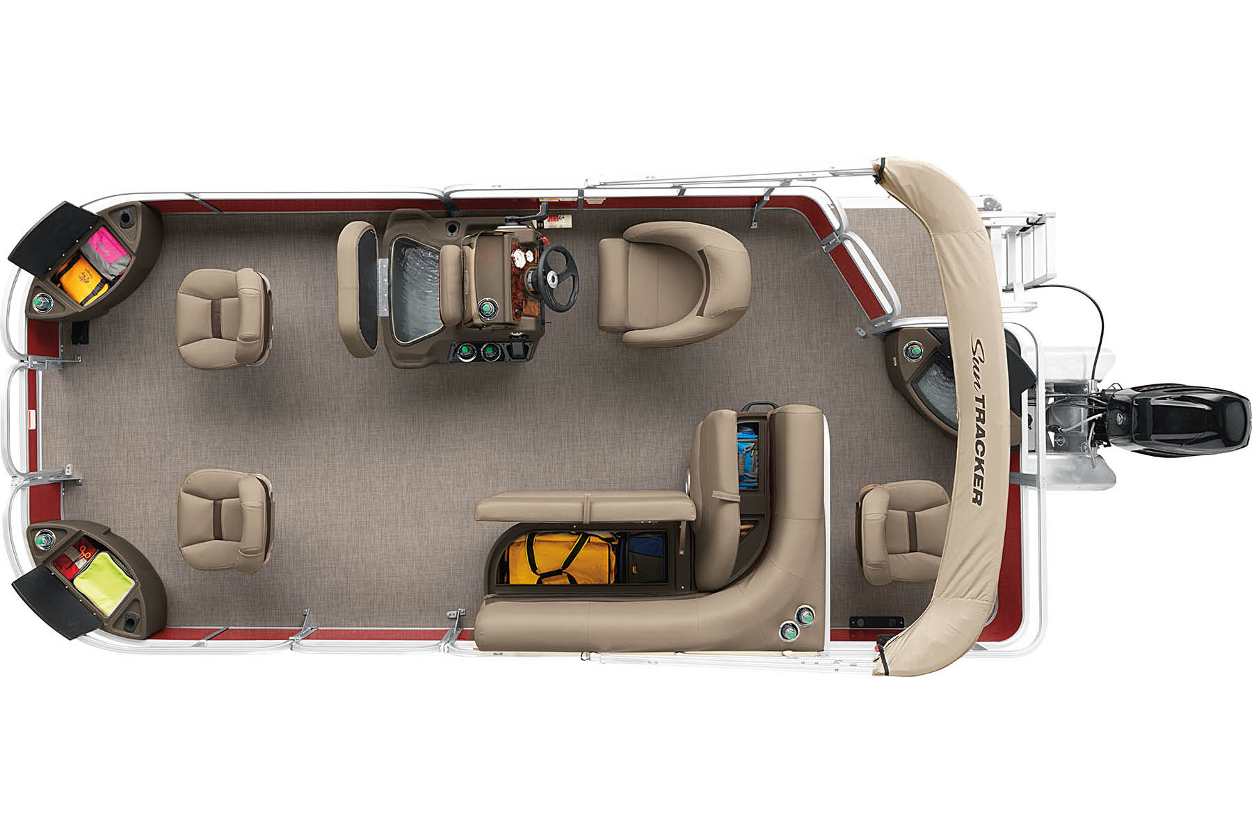 Bass Buggy 18 Dlx Sun Tracker Fishing Pontoon Boat