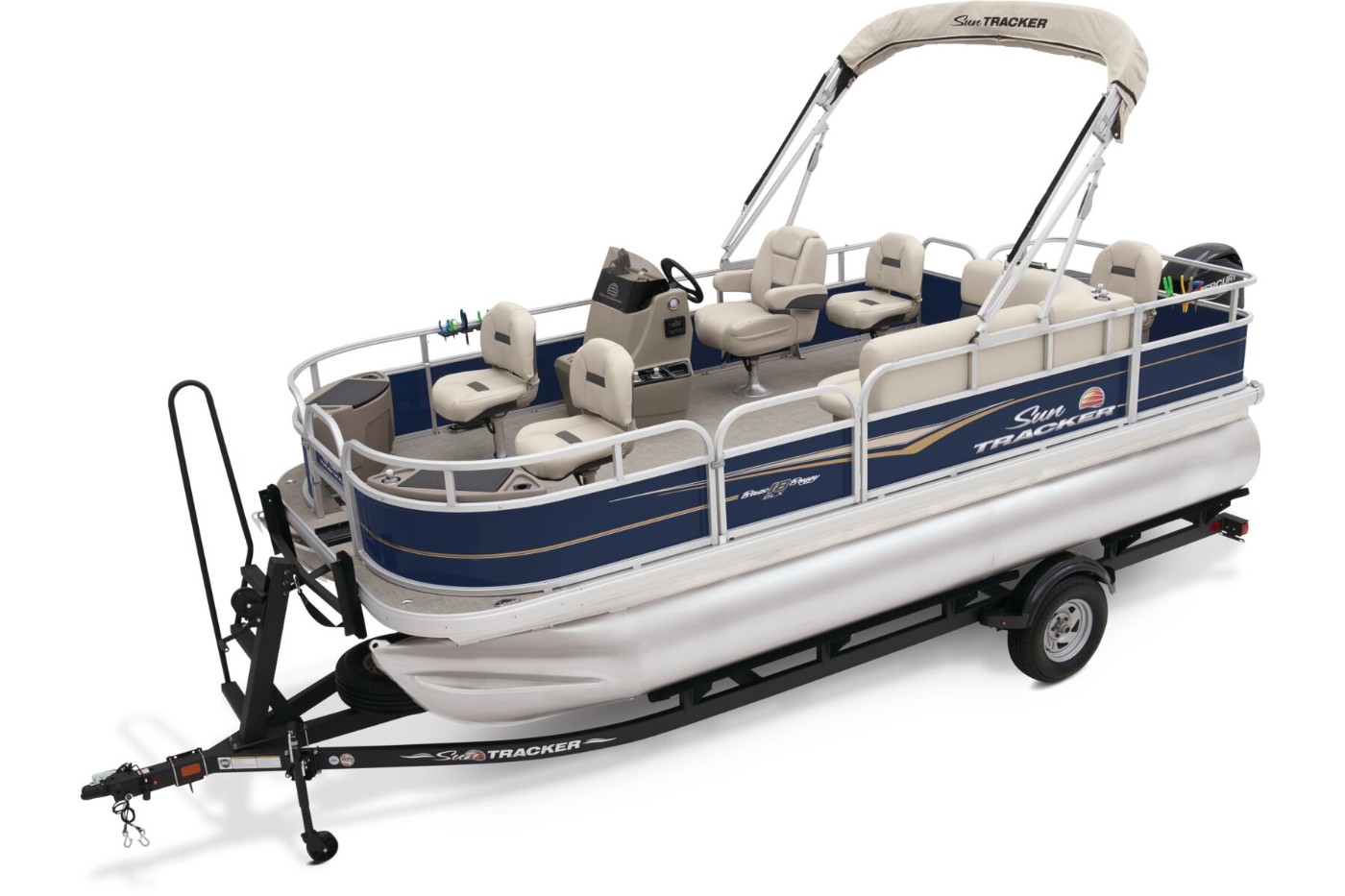 BASS BUGGY 18 DLX SUN TRACKER Fishing Pontoon Boat