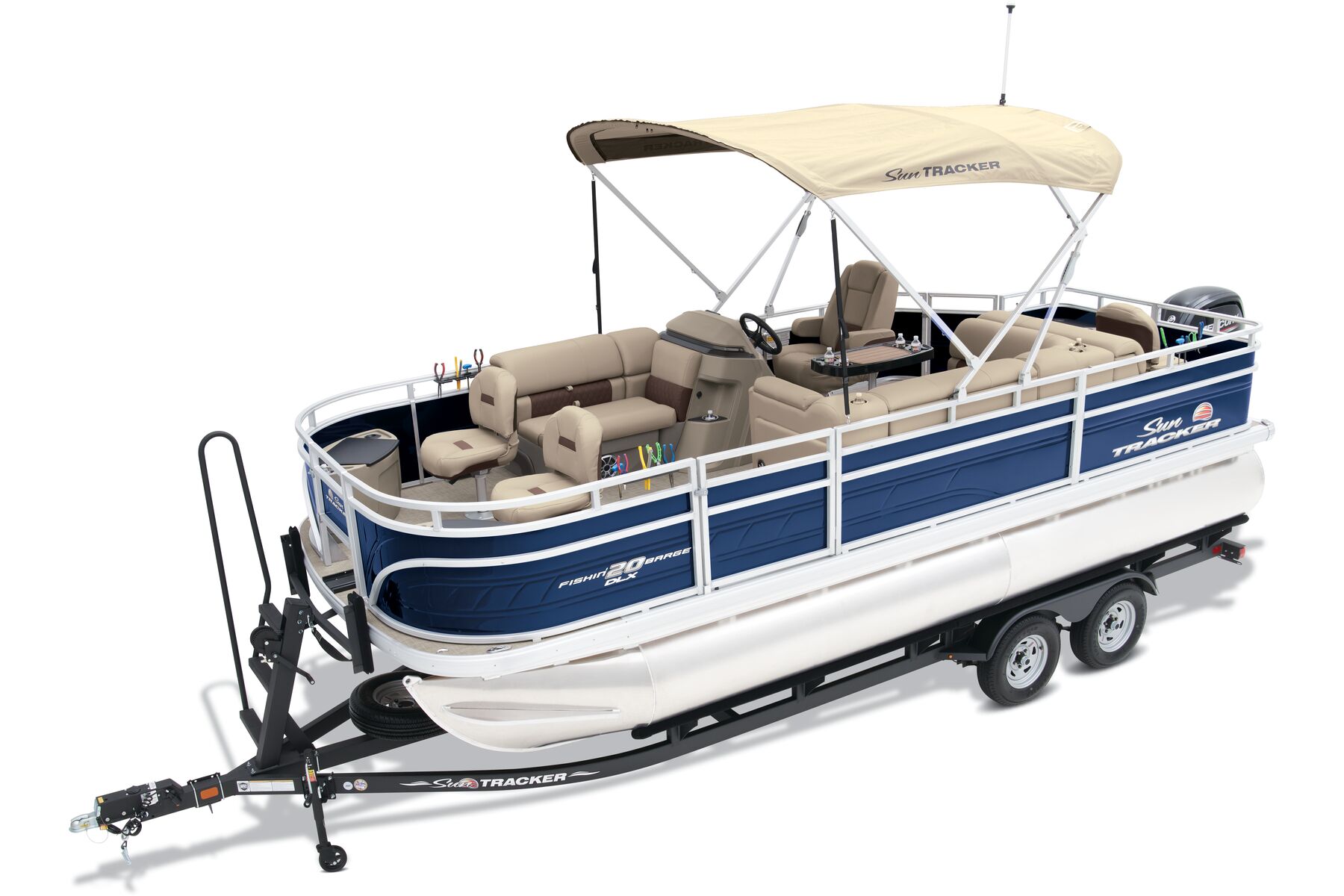 Outboard pontoon boat - PARTY BARGE® 24 DLX - Sun Tracker - 12-person max.